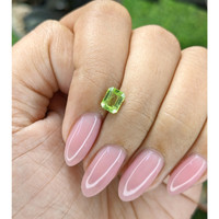 0.93 Ct. Green (Lime Green) Peridot from Tanzania Life Style