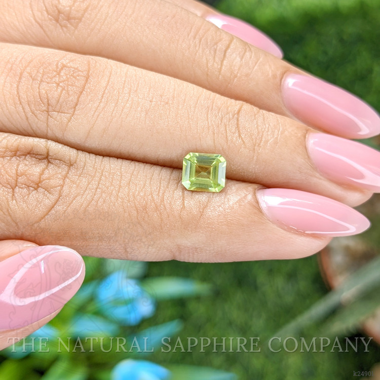 0.85 Ct. Green (Lime Green) Peridot from Tanzania
