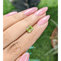 0.85 Ct. Green (Lime Green) Peridot from Tanzania Life Style
