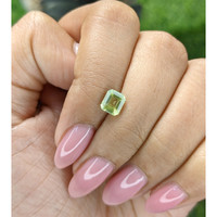 0.85 Ct. Green (Lime Green) Peridot from Tanzania Life Style