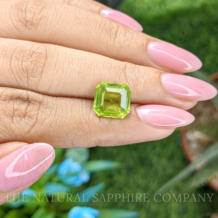 4.19 Ct. Green (Lime Green) Peridot from Tanzania