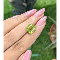 4.19 Ct. Green (Lime Green) Peridot from Tanzania Life Style
