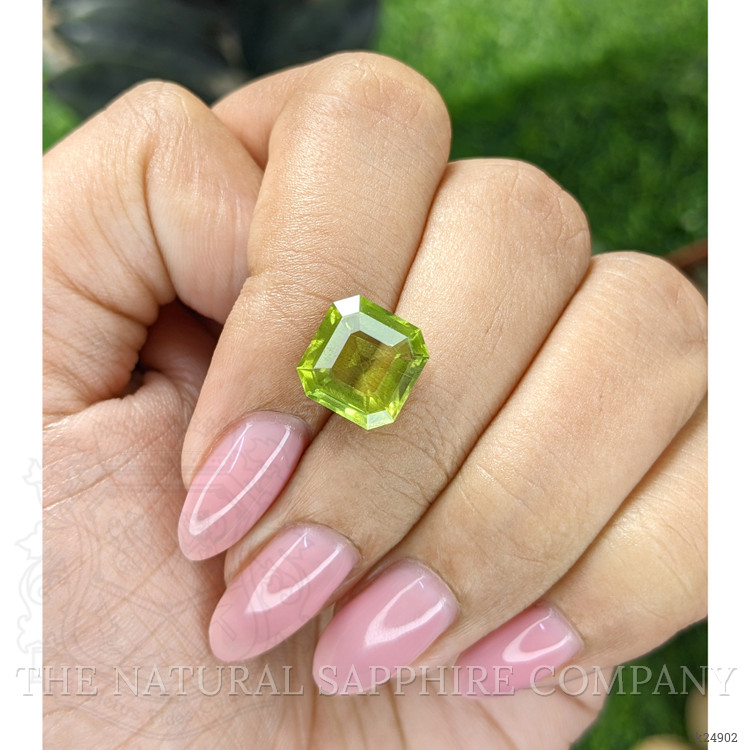 4.19 Ct. Green (Lime Green) Peridot from Tanzania