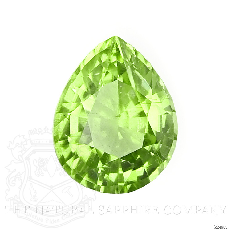 2.92 Ct. Green (Lime Green) Peridot from Tanzania
