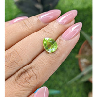 2.92 Ct. Green (Lime Green) Peridot from Tanzania Life Style
