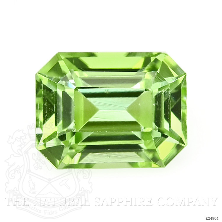 0.91 Ct. Green (Lime Green) Peridot from Tanzania
