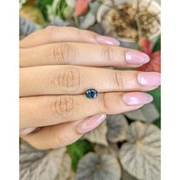 1.27 Ct. Greenish Blue Spinel from Ceylon (Sri Lanka) Life Style