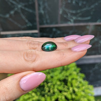 9.73 Ct. Green Cabochon Tourmaline Life Style