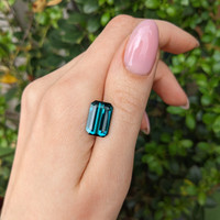 7.66 Ct. Greenish Blue Tourmaline Life Style