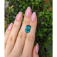 7.66 Ct. Greenish Blue Tourmaline Life Style
