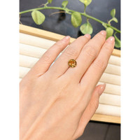 2.42 Ct. Yellowish Brown Tourmaline from Brazil Life Style