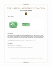 6.36 Ct. Bluish Green Jade from Burma (Myanmar) Appraisal