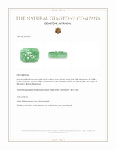 6.36 Ct. Bluish Green Jade from Burma (Myanmar) Appraisal