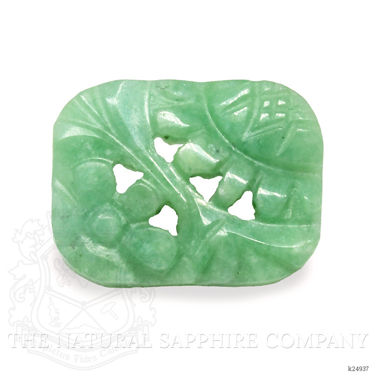 6.36 Ct. Bluish Green Jade from Burma (Myanmar)