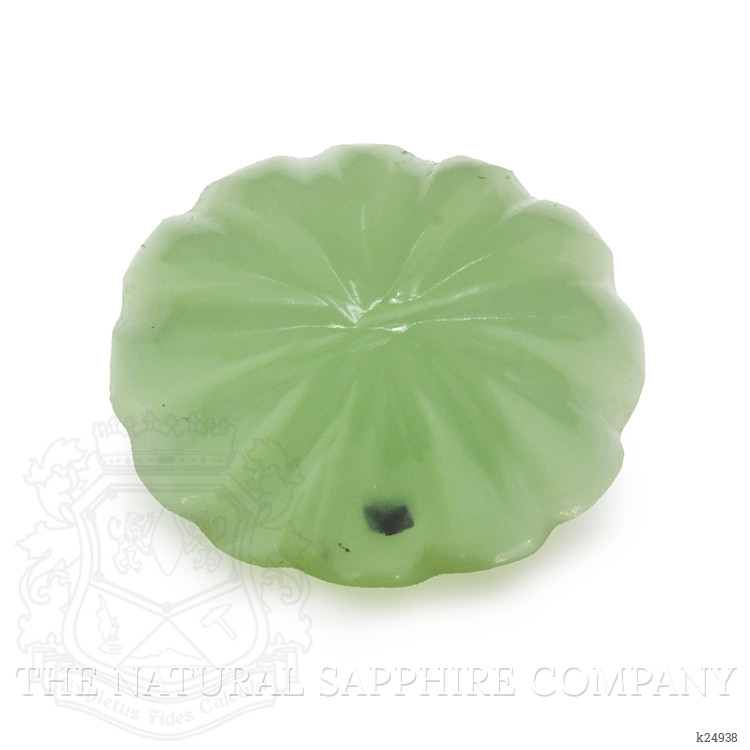 5.27 Ct. Green Cabochon Jade from Burma (Myanmar)
