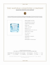 5.19 Ct. Blue Aquamarine from Brazil Scan Report