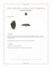 4.68 Ct. Green Jade from Burma (Myanmar) Appraisal