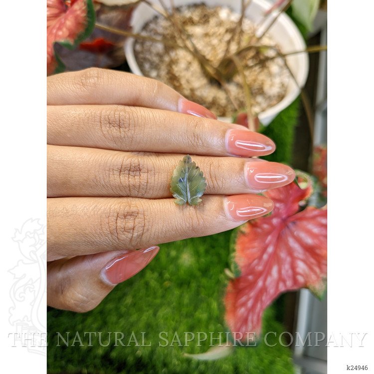 3.45 Ct. Yellowish Green Jade from Burma (Myanmar)