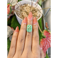 8.54 Ct. Bluish Green Jade from Burma (Myanmar) Life Style