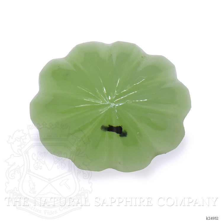 5.24 Ct. Green Cabochon Jade from Burma (Myanmar)
