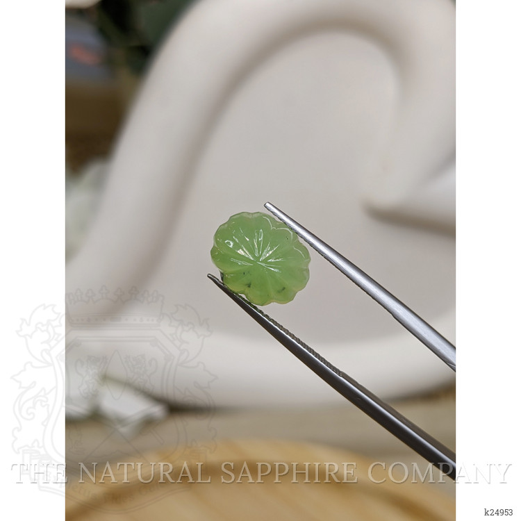 5.30 Ct. Green Cabochon Jade from Burma (Myanmar)