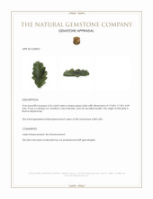 4.65 Ct. Green Jade from Burma (Myanmar) Appraisal