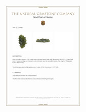5.87 Ct. Green Jade from Burma (Myanmar) Appraisal