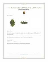 5.12 Ct. Green Jade from Burma (Myanmar) Appraisal