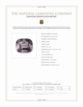 1.55 Ct. Pinkish Purple Spinel from Burma (Myanmar) Scan Report