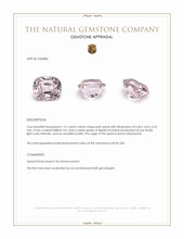 1.31 Ct. Pink Spinel from Burma (Myanmar) Appraisal
