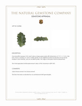 4.96 Ct. Green Jade from Burma (Myanmar) Appraisal
