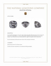 1.32 Ct. Grey Spinel from Burma (Myanmar) Appraisal