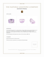 5.51 Ct. Kunzite from Afghanistan Appraisal
