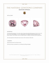1.24 Ct. Pink Spinel from Burma (Myanmar) Appraisal