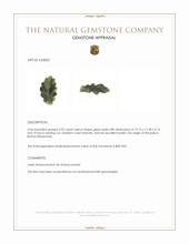 4.92 Ct. Green Jade from Burma (Myanmar) Appraisal