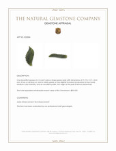 4.14 Ct. Green Jade from Burma (Myanmar) Appraisal