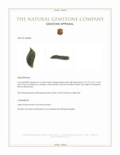4.14 Ct. Green Jade from Burma (Myanmar) Appraisal