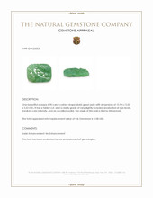 6.90 Ct. Bluish Green Jade from Burma (Myanmar) Appraisal
