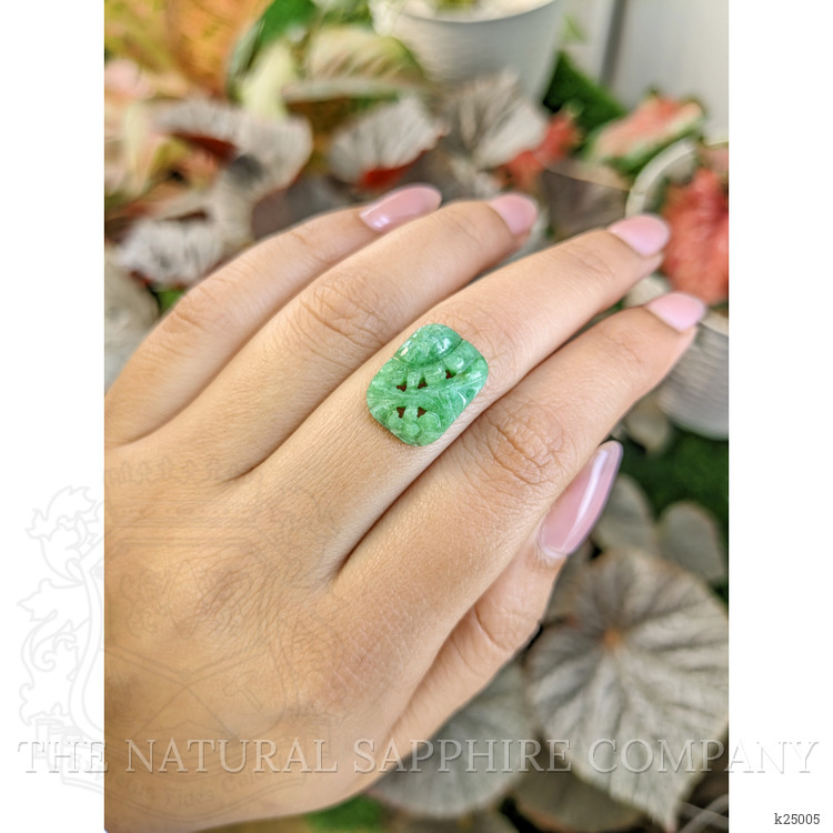 6.90 Ct. Bluish Green Jade from Burma (Myanmar)