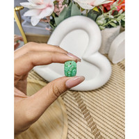 6.90 Ct. Bluish Green Jade from Burma (Myanmar) Life Style