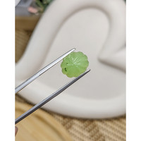 4.77 Ct. Yellowish Green Cabochon Jade from Burma (Myanmar) Life Style