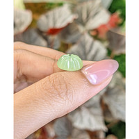 5.15 Ct. Yellowish Green Cabochon Jade from Burma (Myanmar) Life Style