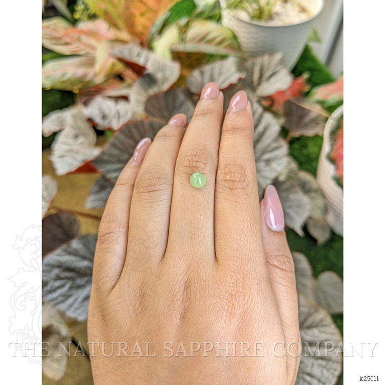 0.94 Ct. Green Cabochon Jade from Burma (Myanmar)