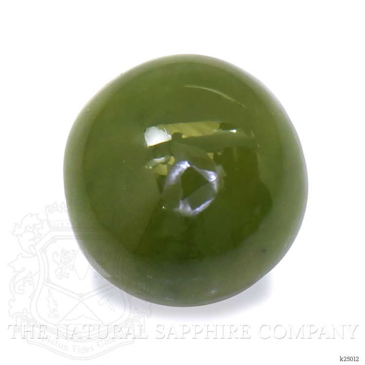 0.80 Ct. Yellowish Green Cabochon Jade from Burma (Myanmar)