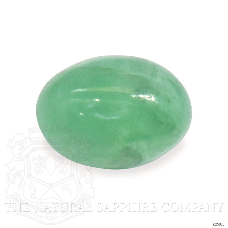 0.70 Ct. Bluish Green Cabochon Jade from Burma (Myanmar)