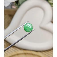 1.65 Ct. Green Cabochon Jade from Burma (Myanmar) Life Style