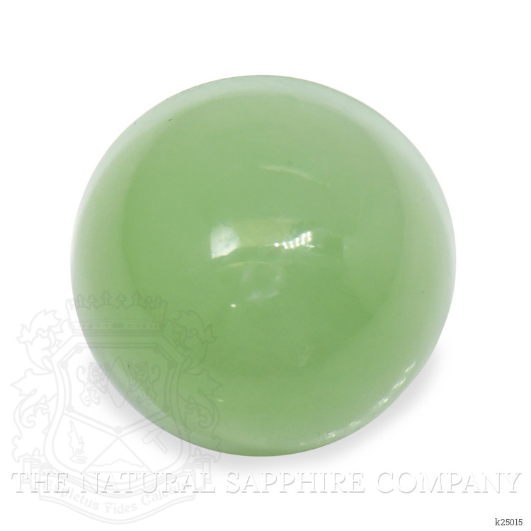15.20 Ct. Green Cabochon Jade from Burma (Myanmar)