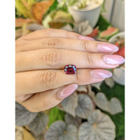 3.20 Ct. Purplish Red Rhodolite Garnet from Ceylon (Sri Lanka) Life Style