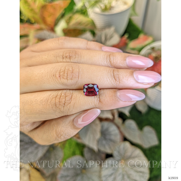 3.20 Ct. Purplish Red Rhodolite Garnet from Ceylon (Sri Lanka)