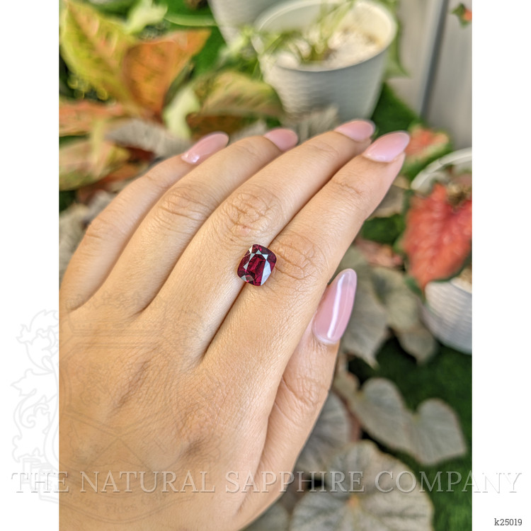 3.20 Ct. Purplish Red Rhodolite Garnet from Ceylon (Sri Lanka)